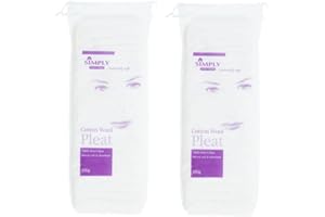 FUNTASY GIFTS 2 x Cotton Wool Pleat 100% Pure Cotton, Super Soft and Absorbent for Baby and Adult. 2 x 100g (200g)