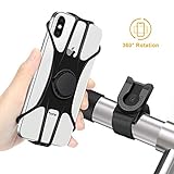 【360° Rotación Desmontable Porta Movil 】- El diseño desmontable hace que sea más fácil quitar su teléfono de su bicicleta, enviar y recibir correos electrónicos, llamadas telefónicas y selfies. El Soporte Movil Bici gira 360º así que puedes poner el móvil como quieras, ideal para poder llevar un móvil en el manillar de la bicicleta.