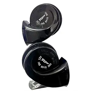 CS GLARE Universal Fit Auto Car Vehicle Horn, Type Horn 12V Loud Dual-Tone Electric Snail Air Horn For Cars, Motorcycle And Boat (Set of 2)