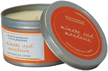Northumbrian Candlewords Candle Tin, Silver, One Size