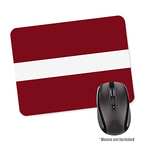 Preisvergleich Produktbild Mausmatte mit Lettland-Flagge, Unterseite aus Gummi
