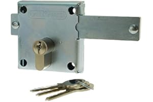 GATEMASTER LOCKING BOLT - GLB02, Lock with Extended Eurocylinder