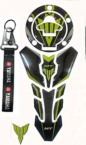 Graphixdesign Yamaha MT-15 Compatible Tank Pad Combo+Keyring (H)