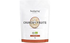 foodspring Crunchy Fruits, Bio Mela, 60g, La rivoluzione della frutta essiccata