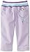 Pumpkin Patch Baby Girls 0-24M Canvas Flower Trouser, Purple (Pastel Lilac), 3-6 Months