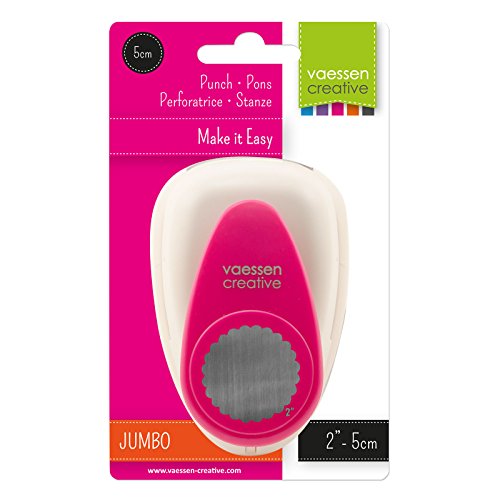 Vaessen Creative 21437-014 Stanzer Jumbo Runde Muschel Kartenkarton, 5 cm, Metall / Plastik, lila, 12.7 x 8.5 x 6.7 cm - 4