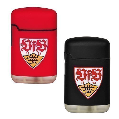 Feuerzeug VfB Stuttgart | Easy Torch Rubber 2er Set rot und schwarz