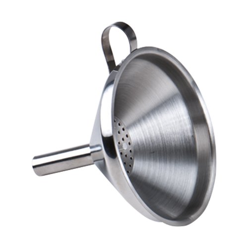 Westmark Flaschentrichter mit herausnehmbarem Sieb, Einfüllstutzen-Durchmesser: 1,3 - 4 cm, Rostfreier Edelstahl, Silber, 12462270