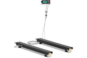 Steinberg Systems SBS-BS-2500 - Bilancia digitale industriale, 2500 kg/0,5 kg, 1000 x 100 mm