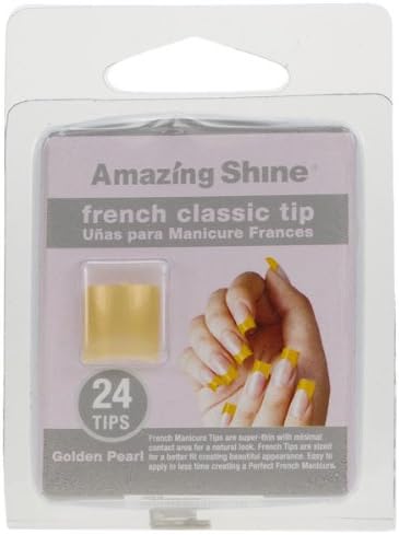 Amazing Shine 24 French Classic Nail Tips - Golden Pearl (268)