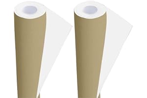 3 ACE CRAFTS 2 Rolls of Packing/Display Poster Paper Roll 3Ace Crafts – 10 m x 76 cm Ideal for Wrapping Wrap Birthday Gifts Drawing Table Runner Covering Parcel Backing School Board – Hessian Colour