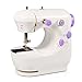 Produktbild Kleine Tragbare Elektrische Nähmaschine Nähgerät Mit Licht Fußpedal Doppelgewinde Haushalt Nähen Werkzeug mit Anleitung für Anfänger