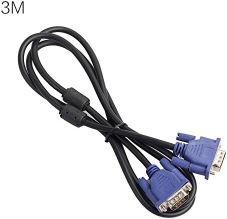 SiFREE VGA Cable - 3 Meters/5 Meters/10 Meters Extension Cable Video Monitor Cable Compatible Projector size 3M