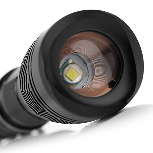 MOOBOM CREE T6 super helle 1800 Lumen einstellbarer Fokus im Freien wasserdichte Taschenlampe 5 Modi Zoomable -LED-Taschenlampe - 4