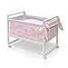 Cambrass 56 x 90 x 73 cm Wooden Bedside Crib Next with Fabrics Collection Toile (Pink)