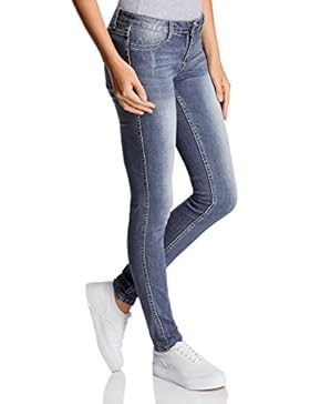 oodji Ultra Damen Jeans Skinny mit Normaler Bundhöhe