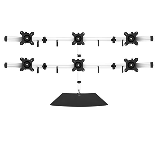 Duronic DM756 Monitor-Standfuß für secks LCD / LED Computer Bildschirme / Fernsehgeräte mit Neig, Schwenk und Rotierfunktion - 2