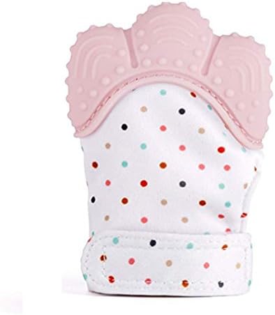 Ruimada Baby Mitt Teething for Babies with Bonus Teething Toy & eBook - Safe (BPA Free) Chews Soother Age 3-12 Months Boys Girls Teether Toys for Soothing Pain