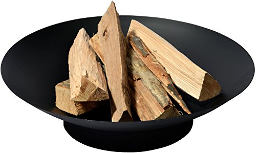 dobar Feuerschale „Stockholm“, Feuerstelle aus Stahlblech, Durchmesser 60 x 17 cm, schwarz - 2