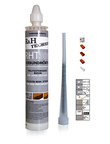 Preisvergleich Produktbild Verbundmörtel Multifunktionsmörtel Injektionsmörtel RHT 300 Styrolfrei mit 1 Statikmischer