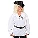 Produktbild Piratenbluse Damen Piratenhemd weiß ML 40/42 Piraten Bluse Piratin Hemd Pirat Damenbluse Seeräuber Damenhemd Karneval Kostüme Frauen