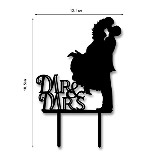 QHGstore Herr Frau, Verlobung, Hochzeit Vorschlag Love Party-Kuchen-Deckel-Dekoration - 3