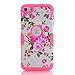 Price comparison product image Samidy Ipod Touch 5 Case,Ipod Touch 6 Case, Starry Diamond Dotted Case for Ipod Touch 6/5, Shock-proof Case (Hot pink)