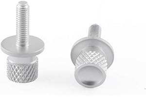 Oldbones Herramienta de tornillo de liberación rápida de aluminio para motocicleta Thruxton Bonneville Scrambler T100 para Triumph One Pair en plata