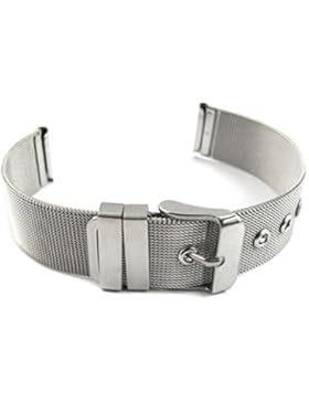 Clode® Uhrenarmbänder Edelstahl Silber Uhrarmband 20mm Uhren Band; Metall Uhr Armband