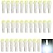 Produktbild 30-Pack 12V, 20Lums, AMAZENAR Weiß T5 / 74 73 2723 2721 1 SMD Keramik für Side Wedge Gauge Armaturenbeleuchtung Instrumententafel Lichter Lampe Aschenbecher Glühbirne