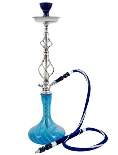 Luxus Shisha Sahara Smoke Candy Stripe Blue 1 Schlauch 76 cm