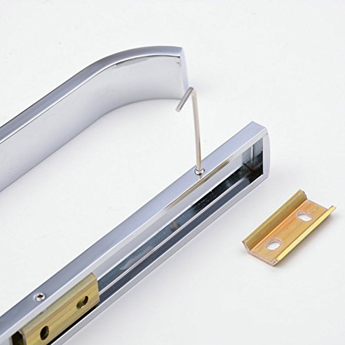Aothpher Moderne Wand-Toilettenpapierrollenhalter Badezimmer-Gewebe-Rack，Messing，Verchromte, Weiß, 180x27x75mm - 3