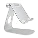 Produktbild xinyiwei Universal Aluminiumlegierung Handy Tablet Schreibtisch Ständer Halterung drehbar Halterung (Silber)