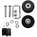 Produktbild 2er 40mm Kofferrollen Gepäckkoffer Rollen Räder Ersatzräder Reparaturachsen Repair Kit