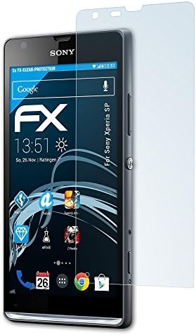 atFoliX Screen Protection Film for Sony Xperia SP Screen Protector - 3 x FX-Clear crystal clear Protector Film