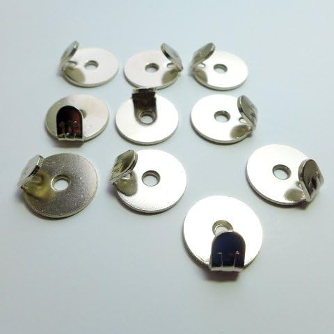 10 x HEAVY DUTY CONTEMPORARY NICKEL FINISH 1 HOLE PICTURE HOOKS - HANG HEAVY PICTURES AND MIRRORS