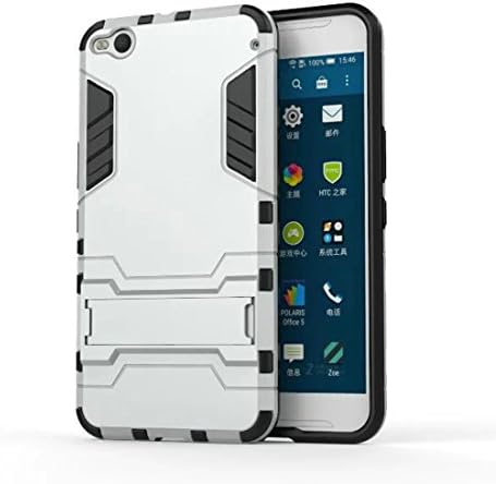 DBIT HTC One X9 Case Detachable Twin Layer Case Soft TPU and PC Rugged Durable Protective Shockproof Case Cover with Kickstand for HTC One X9,Silver