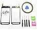 Produktbild JRLinco Für Samsung Galaxy Xcover 4 2017 SM G390 G390F G390Y (Ohne LCD) Outer Glas Touch Panel Bildschirm Touch screen Ersatzt Für  Schwarz + Werkzeuge & doppelseitigen Kleber + Alkohol Reiniger Paket
