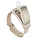 Produktbild Mygsn Watch Wasserdichter Fitness-Tracker - Armband-Ohrhörer Smart-Armband - Bluetooth-Headset - 3.0 Anrufe - Fahren und Anrufen - Sportarmband Watch (Farbe : Gold)