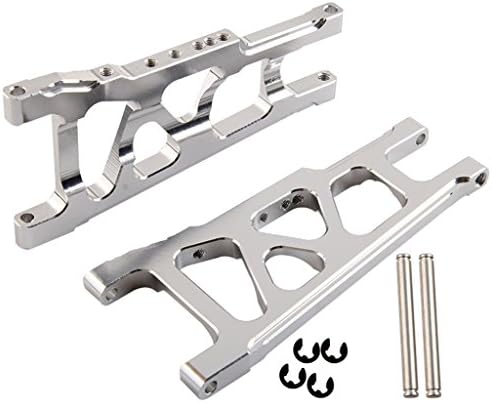 Yiguo 2pcs Aluminum Front / Rear Lower Suspension Arm SLA007 for 1:10 Traxxas Slash 4x4 RC Car Upgrade Parts Silver