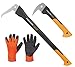 Produktbild Fiskars WoodXpert Hand-Sappie XA2 + WoodXpert Sappie XA22 + Arbeitshandschuhe Größe 10