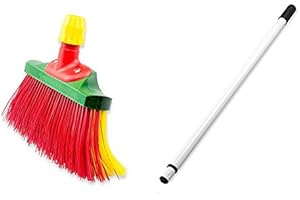 RAINBEAM FugenFeger Duo Krallenfeger Krallenbesen inkl. passendem Teleskopstiel