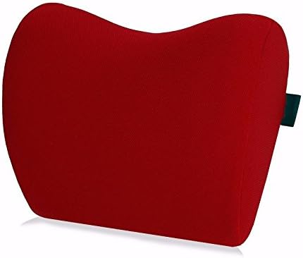 Car headrest Pillow Cushion pillow, memory cotton protection cervical chair cushion,Red