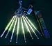Produktbild G-Hawk Meteorschauer Regenleuchten, 30cm 8 Röhren 144 LEDs, fallender Regenfall LED [wasserdicht] für Silvester/Hochzeit / Weihnachtsbaum Dekoration
