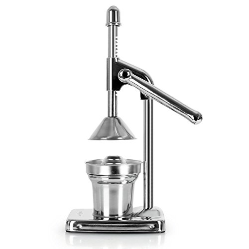 Klarstein EcoJuicer Saftpresse Zitruspresse Orangenpresse (Hebelmechanik, Edelstahl, lautlos, spülmaschinengeeignete Teile) silber - 3