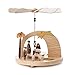 Produktbild DREGENO Seiffen Pyramide mit Christi Geburt, Holz, Natur, 19.5 x 19.5 x 23 cm
