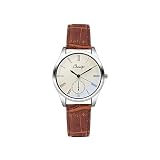 IG-Invictus Mode Damen Herrenuhr Analog Casual Braun Lederband Paar Uhren Choaigo/Kasig Paar Uhr Braun - Damenuhr