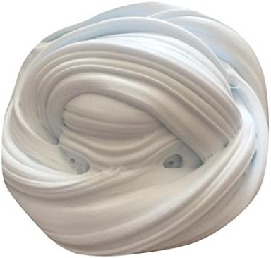 DIAOWEI Fluffy Floam Slime Scented Stress Relief No Borax Kids Toy Sludge Toy (White)