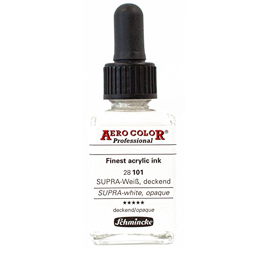 Airbrush Farbe Supra Weiß deckend 28 101 28ml Schmincke Aero Color Professional