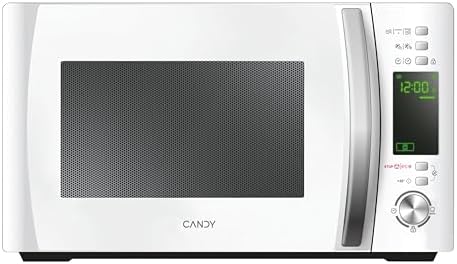 Candy COOKinAPP Forno a Microonde con Grill, 20 Litri, 700W, 40 Programmi, App Simply-Fi, Funzione ECO, Programma Baby, Child Lock, Libera Installazione, 44 x 35,75 x 25,9 cm, Bianco - CMXG20DW